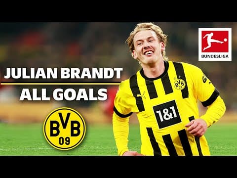 Brandt's goals and assists for Dortmund, 2022/23