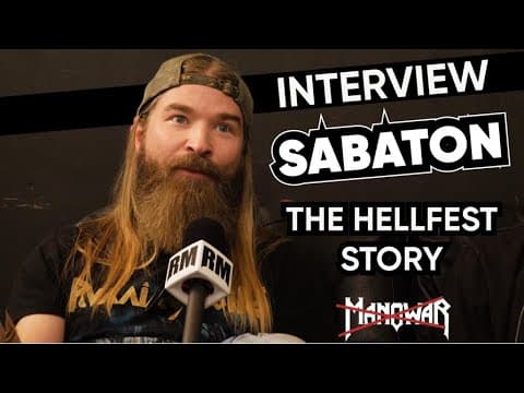 Interview Sabaton - How to replace Manowar without singer at Hellfest - Pär Sundström - Radio Metal
