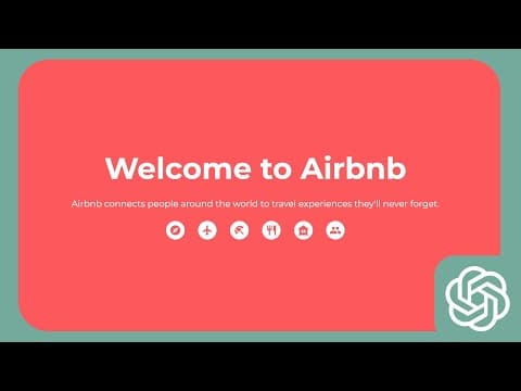 ChatGPT Recreated the Airbnb Pitch Deck.