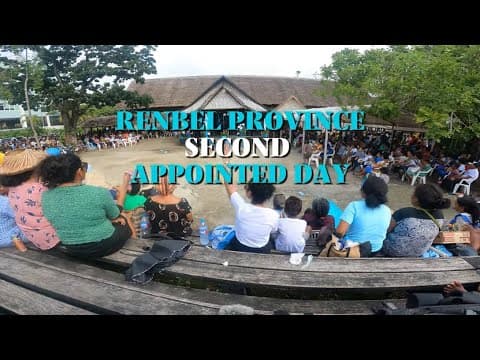 Rennell and Bellona Province | 2nd Appointed Day 2023 | Honiara Solomon Islands.