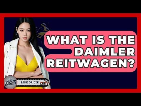 What Is The Daimler Reitwagen? - Ride or Die Motorcycles