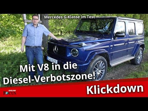 Die Mercedes G-Klasse kommt überall hin - mit V8-Motor sogar in die Diesel-Verbotszone