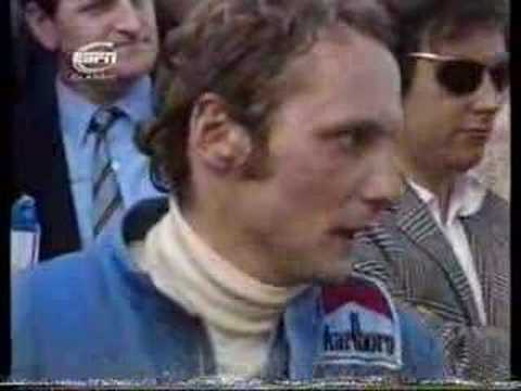 Formula One Lauda and Montezemolo interview 1974