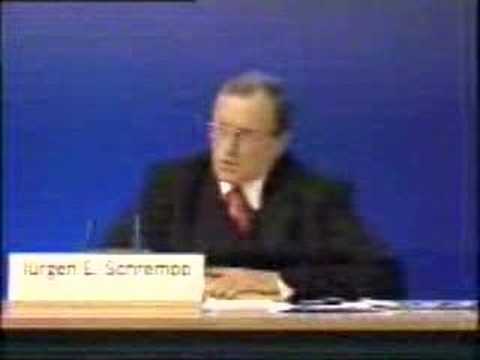 Daimler Chrysler Merger Press Conference from 1998...