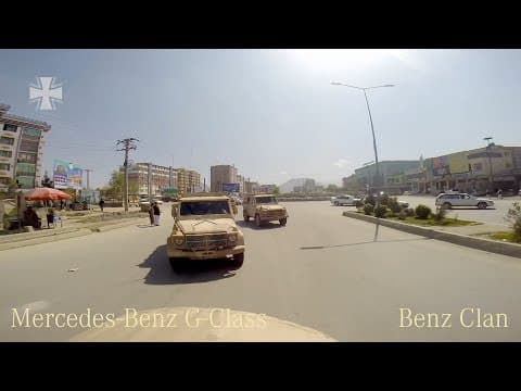 German Army G-Class vehicles on close protection duty in Kabul