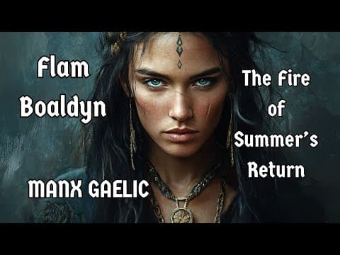 🎵 Flam Boaldyn  -  The Fire of Summer’s Return | MANX GAELIC | Celtic Song | Isle of Man | Subtitled