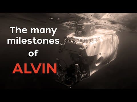 The many milestones of Alvin