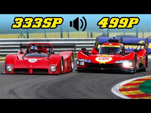 Oldschool vs New | Ferrari 333 SP vs 499P | Sound comparison