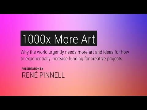 1000x More Art, keynote by René Pinnell at New Images 2019