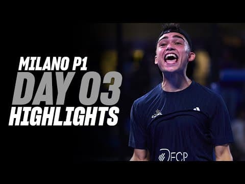 Milan Premier Padel P1 : Day 3 – Men's Highlight
