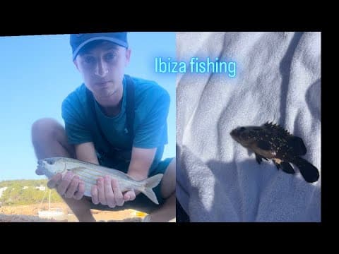 Sea fishing in Ibiza Portinatx!! Crystal clear water!!
