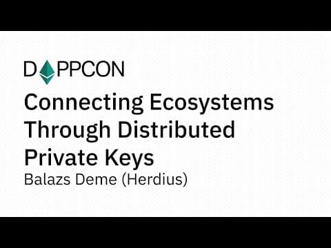 Connecting Ecosystems Through Distributed Private Keys - Balazs Deme (Herdius)