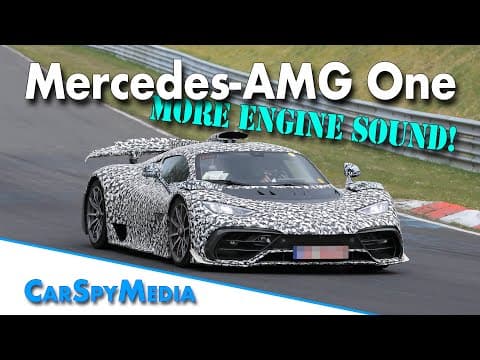 Mercedes-AMG One Hypercar F1 engine hybrid prototype testing more laps on the Nürburgring