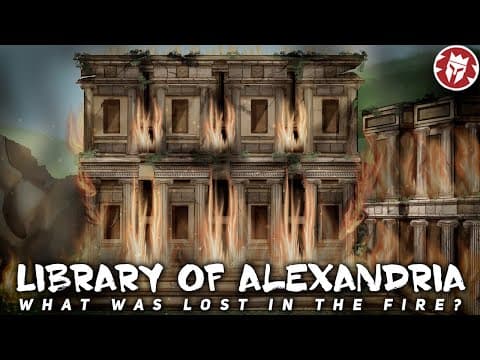 What was lost when the Library of Alexandria burned