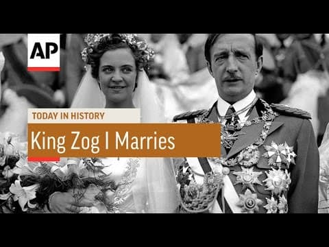 Marriage to Géraldine Apponyi in Tirana