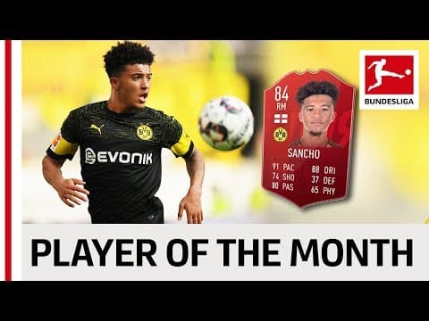 Sancho named Bundesliga Player of the Month, October 2018
