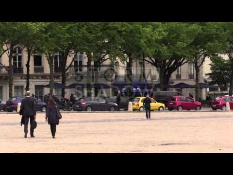 Arrival of Kim Kardashian and Kanye West for Their Versailles Celebration