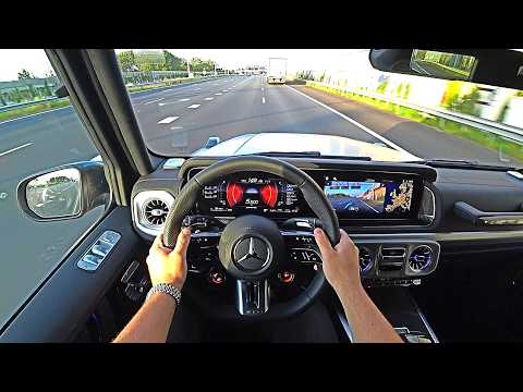 Autobahn drive in the G63 with the AMG Drivers Package