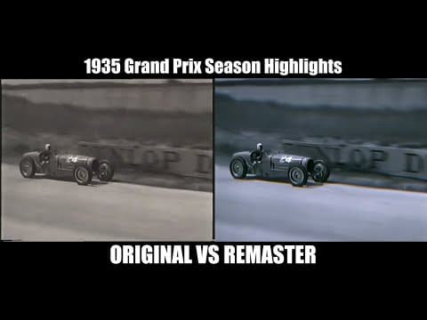 F1 1935 Grand Prix Season (Tazio Nuvolari, Rudolf Caracciola, Luigi Fagioli ) [REMASTER]