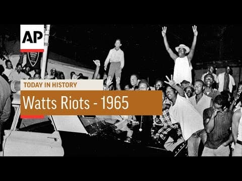 Watts Riots, 1965 (AP archive)