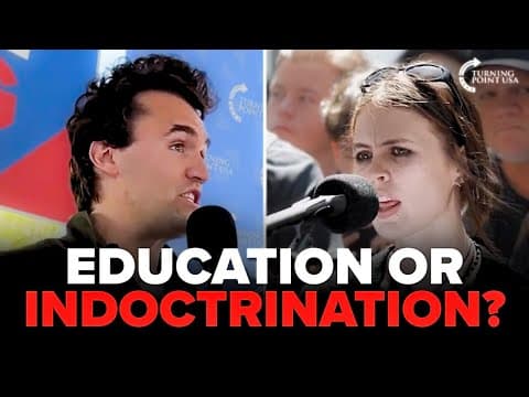 Campus exchange with a student on the purpose of education
