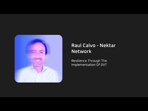Resilience Through The Implementation Of DVT - Raul Calvo