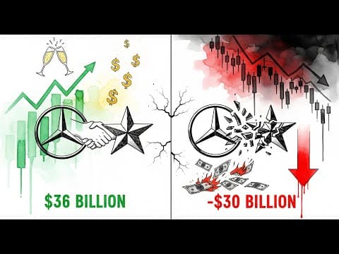 The DaimlerChrysler DISASTER | How a $36B "Merger of Equals" Became History's WORST Automotive Deal