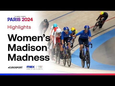 MADISON MADNESS | Thrilling Finale To Women's Madison | #Paris2024 #Olympics