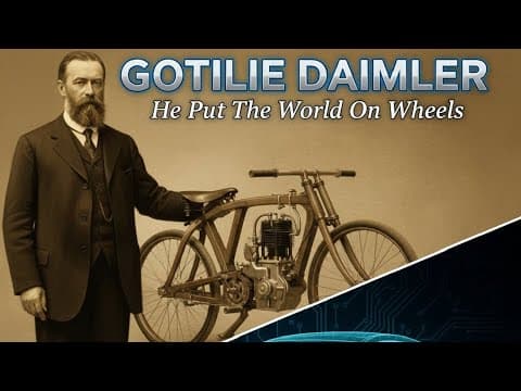 Gottlieb Daimler: The Man Who Put the World on Wheels. #GottliebDaimler #MercedesBenz #CarHistory