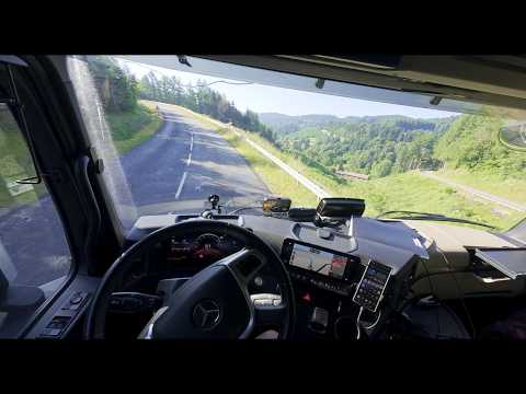 POV: Mercedes Actros L 1848 - Dynamic Drive on Narrow French Roads