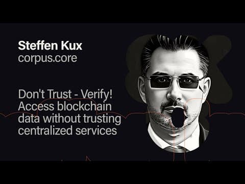 Don't Trust - Verify! Access blockchain data without trusting centralized services