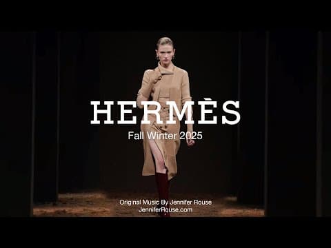 Hermès Fall Winter 2025 Ready-To-Wear Runway Show Paris - Original Music By Jennifer Rouse