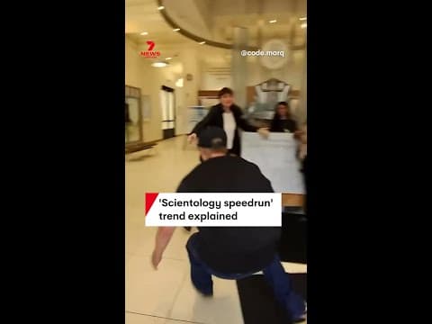 'Scientology speedrun' trend explained (7NEWS Australia)
