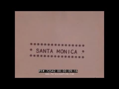 Santa Monica & the Douglas Aircraft factory (1940s home movie)