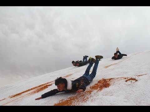 Snow in the Sahara