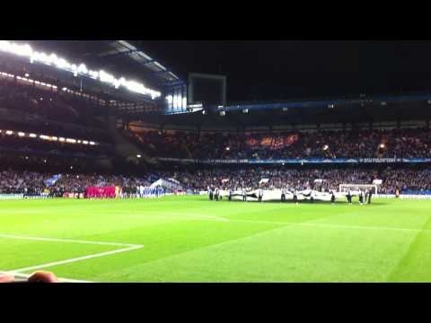 Chelsea - KRC Genk: opkomst spelers & Champions League hymne