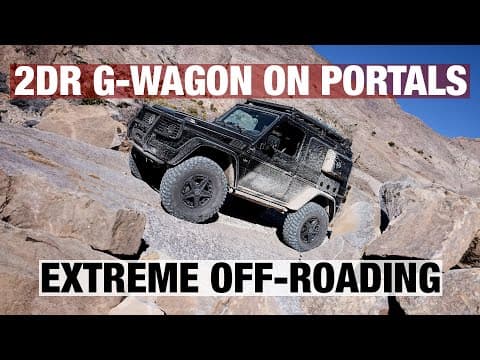 Short-wheelbase G500 on portal axles in the desert