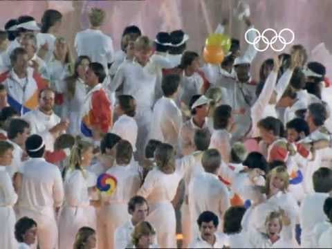 1984 Olympics — closing celebrations