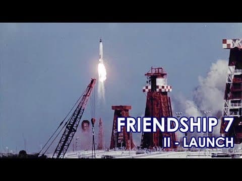 JOHN GLENN - FRIENDSHIP 7 - Mercury Capsule Launch (1962/02/20)