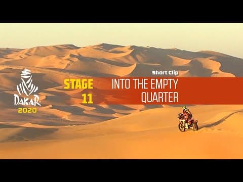 Dakar 2020 - Stage 11 - Into the empty quarter