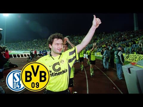 Chapuisat brace in the Revierderby at Schalke, 1996/97