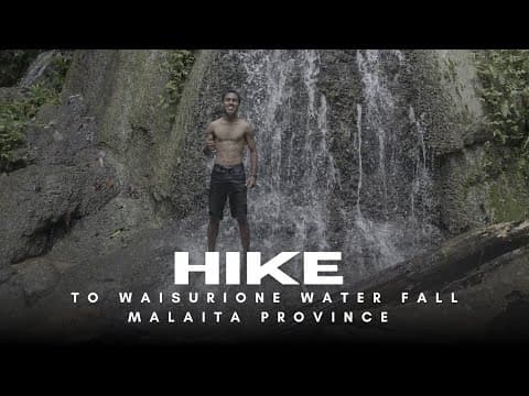 Hike to waisurione waterfall Malaita Province Solomon Islands