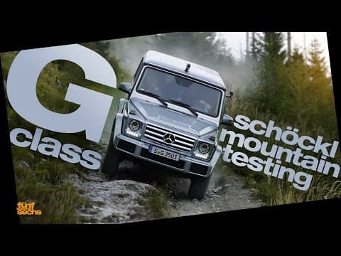 A G-Class test driver on the Schoeckl