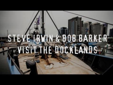 The Steve Irwin & Bob Barker visit the Docklands, Melbourne