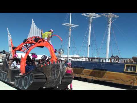 Art cars meet on the playa - 2010