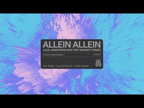 Alok, INNERVERSE, FREY - Allein Allein (BENNETT Remix) (Official Audio)