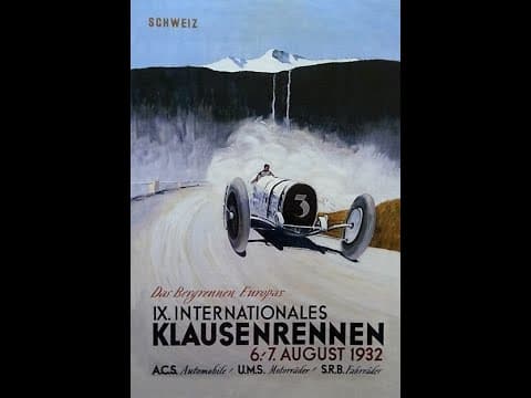 Mercedes Silberpfeil W25 at the Klausenrennen in Switzerland (Pure Sound)