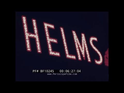 1930s Los Angeles at night — neon & movie theatres (home movie)
