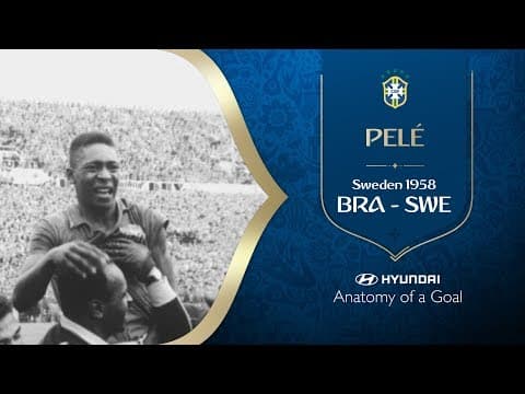Pelé's flick-and-volley in the 1958 final