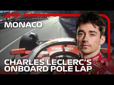 Charles Leclerc's emotional home pole lap | 2024 Monaco Grand Prix
